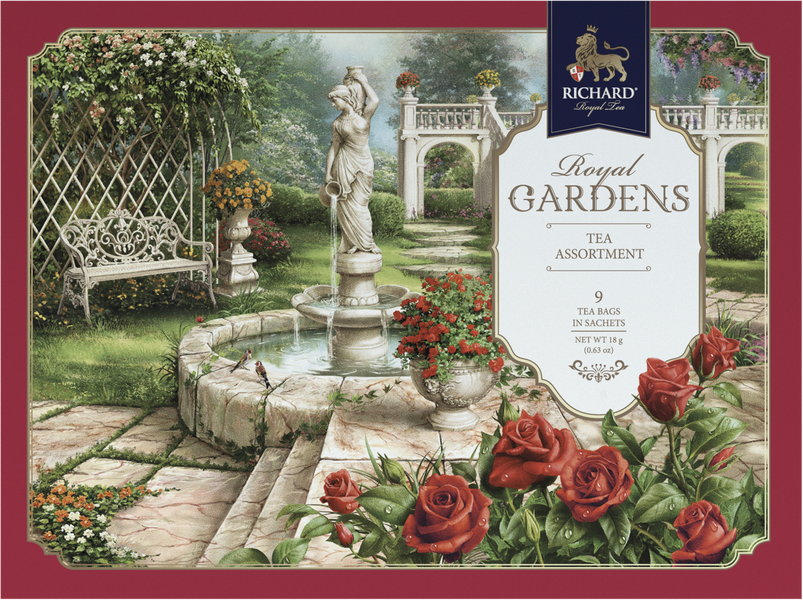 Чай RICHARD "ROYAL GARDENS. TEA ASSORTIMENT" ассорти черного чая в сашетах, 18 г ID999MARKET_6792552 фото