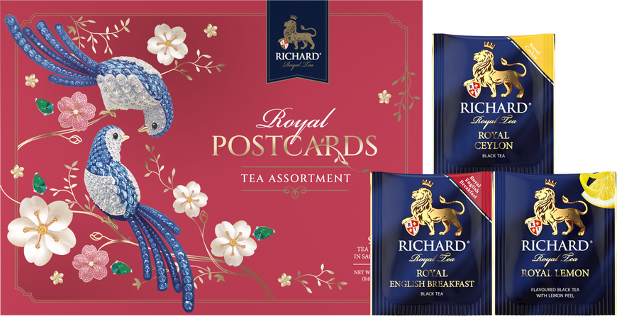 Чай Richard "ROYAL POSTCARDS TEA ASSORTMENT" ассорти 17,1 гр ID999MARKET_6792605 фото