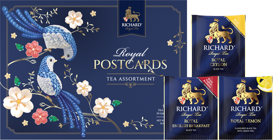 Чай Richard "ROYAL POSTCARDS TEA ASSORTMENT" ассорти 17,1 гр ID999MARKET_6792605 фото