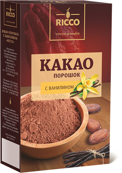 Cacao Ricco vanilie 100gr 014061 foto