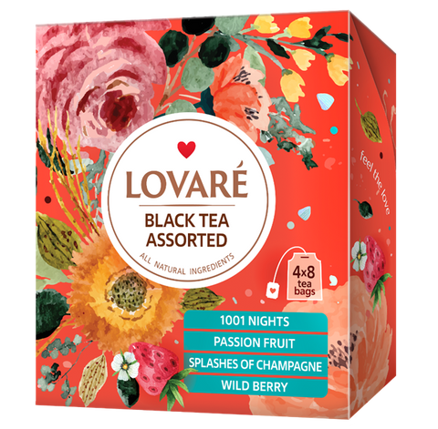Set LOVARE ceai mix Black Tea Assorted 32pac 733150 foto