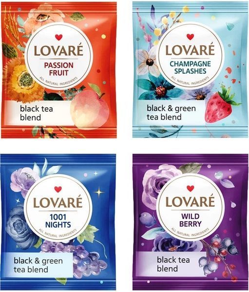 Set LOVARE ceai mix Black Tea Assorted 32pac 733150 foto