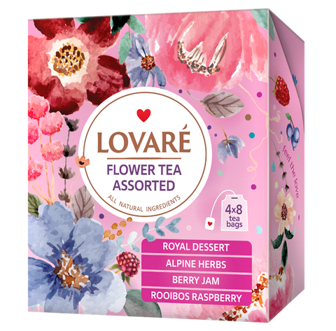 Set LOVARE ceai mix Flower Tea Assorted 32pac 733153 foto