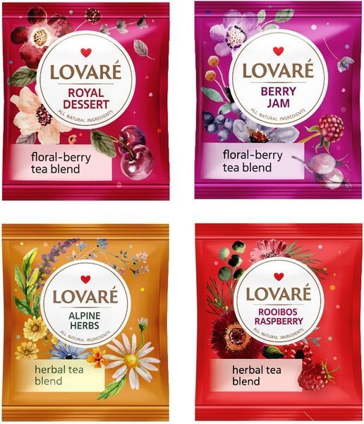 Set LOVARE ceai mix Flower Tea Assorted 32pac 733153 foto