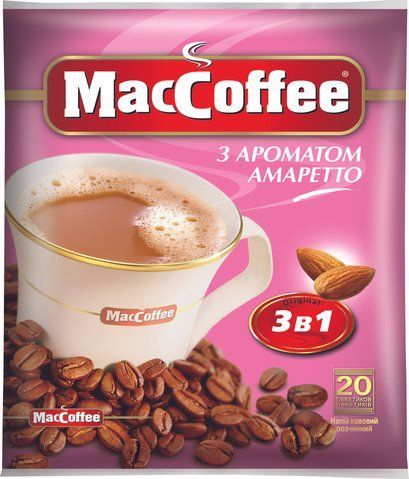 Bautura de cafea 3in1 MacCoffee cu aroma Amaretto 20pl 007204 foto
