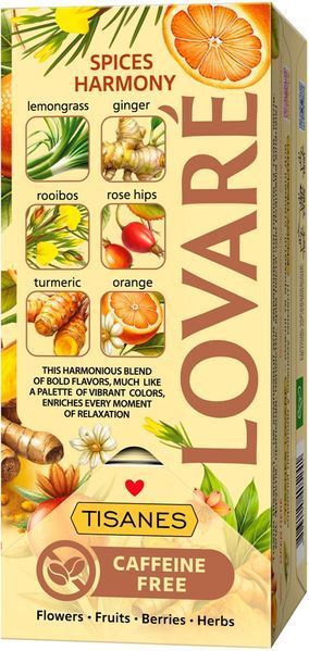 LOVARE bautura plante, fructe si mirodenii Spices Harmony 24 plicuri (TISANES) 733201 foto