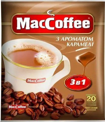 Bautura de cafea 3in1 MacCoffee cu aroma de Caramela 20pl 007223 foto