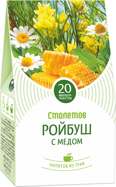 STOLETOV Rooibos cu miere 20 pac. 014132 foto